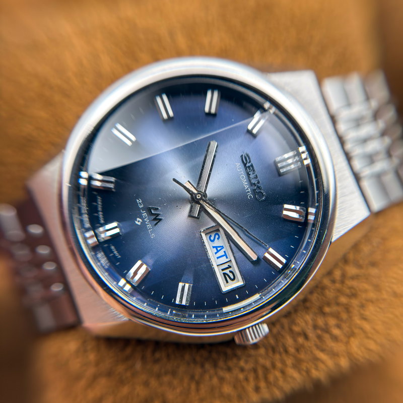 Seiko Seiko - Lord Matic 青嵐 (Ao Arashi) – Blue Storm - No reserve price - 5606-5050 - Men - 1971 vintage watch - image 20
