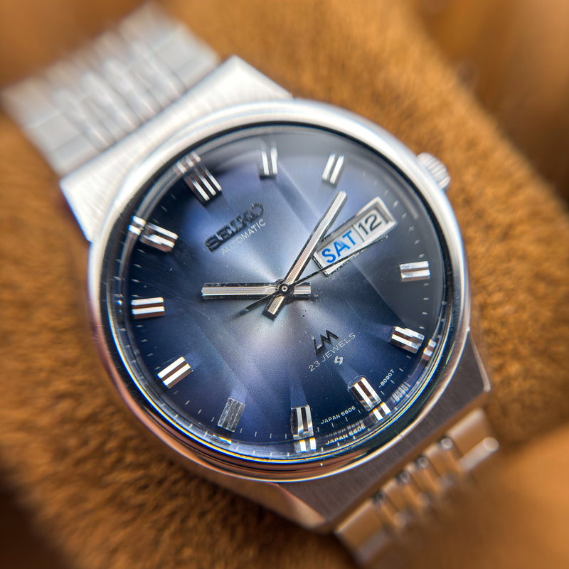 Seiko Seiko - Lord Matic 青嵐 (Ao Arashi) – Blue Storm - No reserve price - 5606-5050 - Men - 1971 vintage watch - image 22