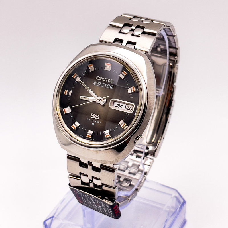 Seiko Seiko - 5 Actus SS "Charcoal Grey Sunburst" 微律 (Biritsu) – Subtle Rhythm - No reserve price - 6106-7590 - Men - 1972 vintage watch - image 1