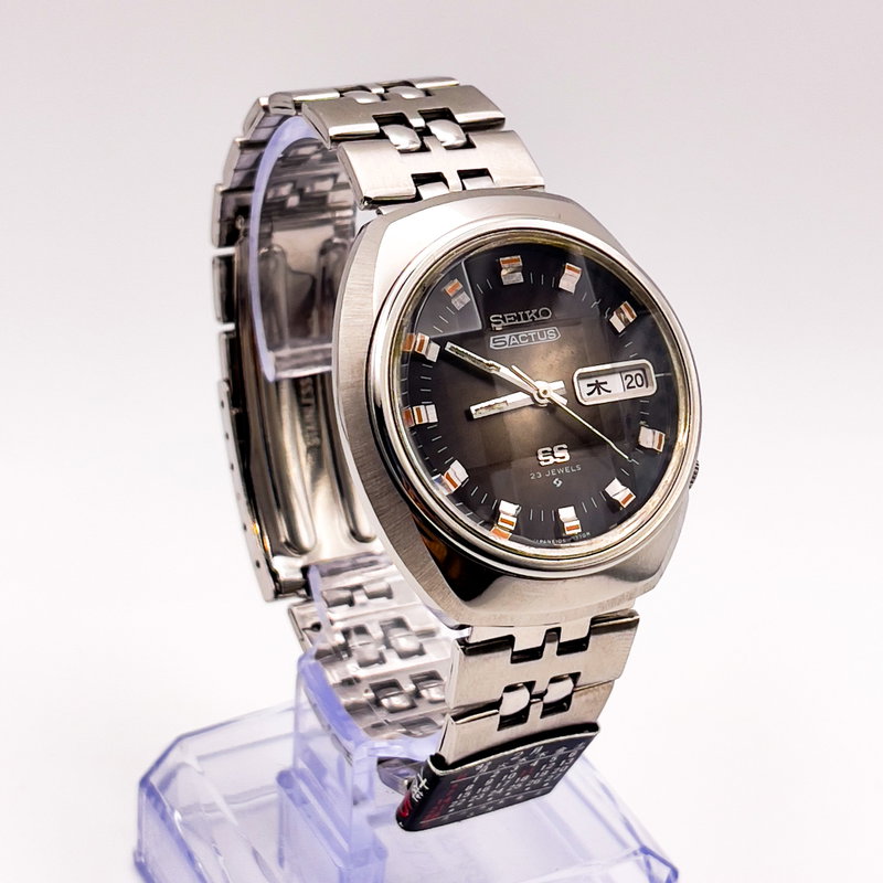 Seiko Seiko - 5 Actus SS "Charcoal Grey Sunburst" 微律 (Biritsu) – Subtle Rhythm - No reserve price - 6106-7590 - Men - 1972 vintage watch - image 3