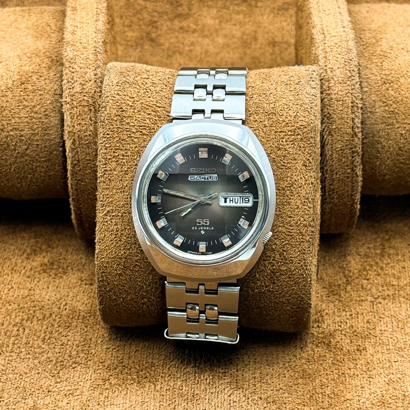 Seiko Seiko - 5 Actus SS "Charcoal Grey Sunburst" 微律 (Biritsu) – Subtle Rhythm - No reserve price - 6106-7590 - Men - 1972 vintage watch - image 12