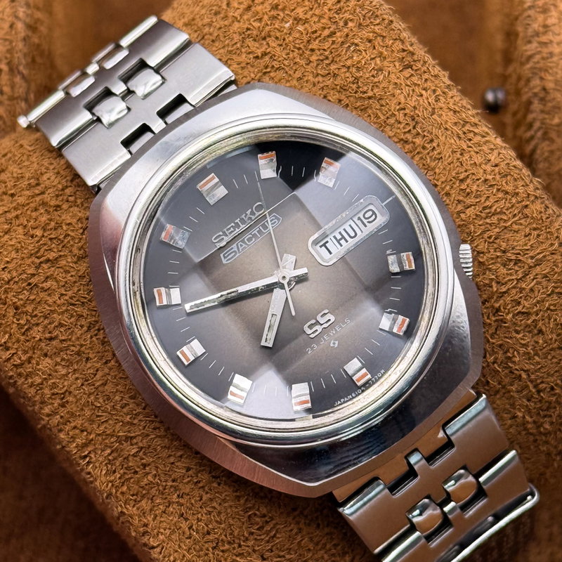Seiko Seiko - 5 Actus SS "Charcoal Grey Sunburst" 微律 (Biritsu) – Subtle Rhythm - No reserve price - 6106-7590 - Men - 1972 vintage watch - image 22