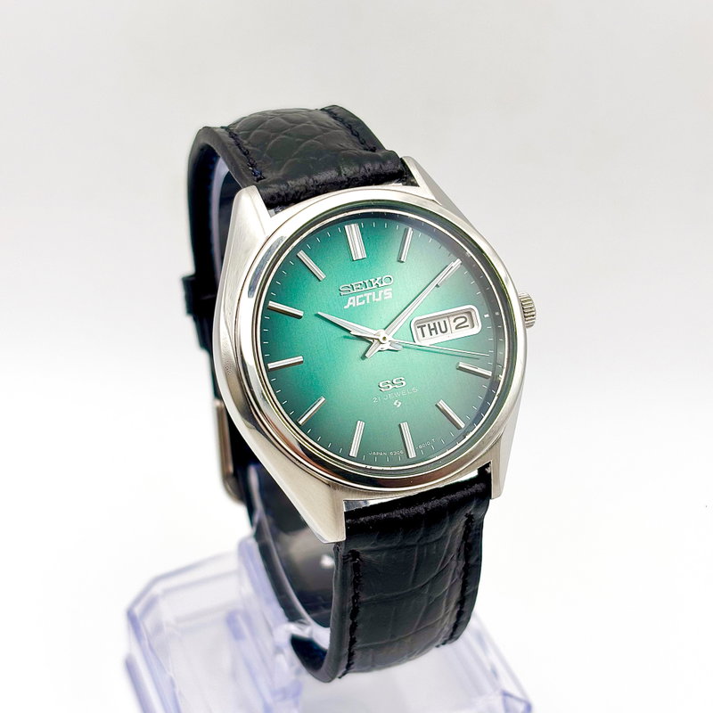 Seiko Seiko - Actus "Vivid Green Sunburst" 悠久 (Yūkyū) – Eternal - No Reserve Price - 6306-8020 - Men - 1976 vintage watch - image 32