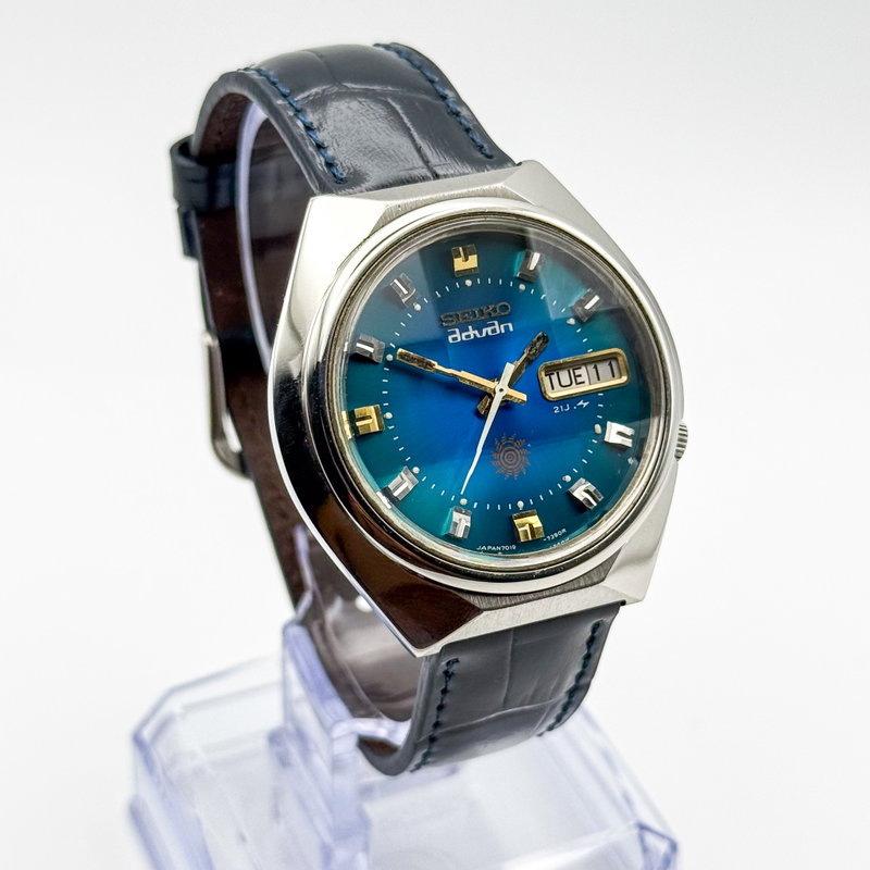 Seiko Seiko - Advan "Gradient Blue Sunburst" 遥音 (Harune) – Distant Sound - No reserve price - 7019-7290 - Men - 1973 vintage watch - image 5
