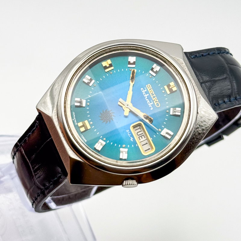 Seiko Seiko - Advan "Gradient Blue Sunburst" 遥音 (Harune) – Distant Sound - No reserve price - 7019-7290 - Men - 1973 vintage watch - image 10
