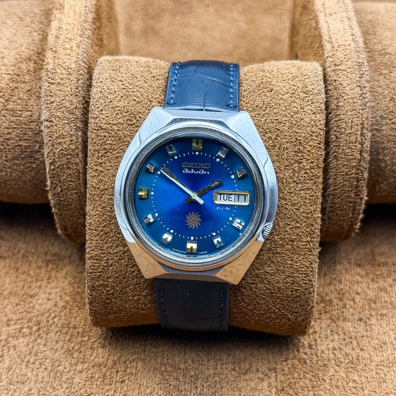 Seiko Seiko - Advan "Gradient Blue Sunburst" 遥音 (Harune) – Distant Sound - No reserve price - 7019-7290 - Men - 1973 vintage watch - image 11