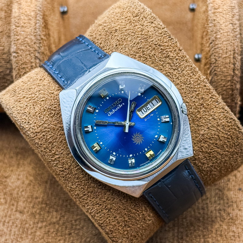 Seiko Seiko - Advan "Gradient Blue Sunburst" 遥音 (Harune) – Distant Sound - No reserve price - 7019-7290 - Men - 1973 vintage watch - image 14