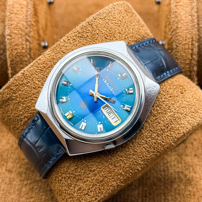Seiko Seiko - Advan "Gradient Blue Sunburst" 遥音 (Harune) – Distant Sound - No reserve price - 7019-7290 - Men - 1973 vintage watch - image 15