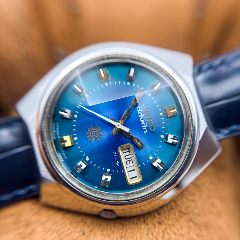 Seiko Seiko - Advan "Gradient Blue Sunburst" 遥音 (Harune) – Distant Sound - No reserve price - 7019-7290 - Men - 1973 vintage watch - image 20