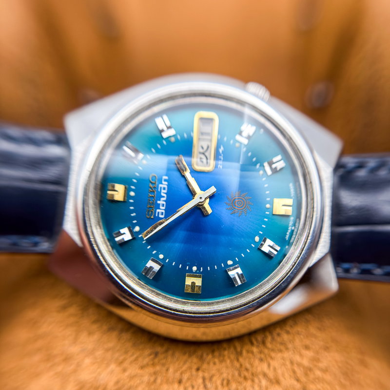 Seiko Seiko - Advan "Gradient Blue Sunburst" 遥音 (Harune) – Distant Sound - No reserve price - 7019-7290 - Men - 1973 vintage watch - image 22