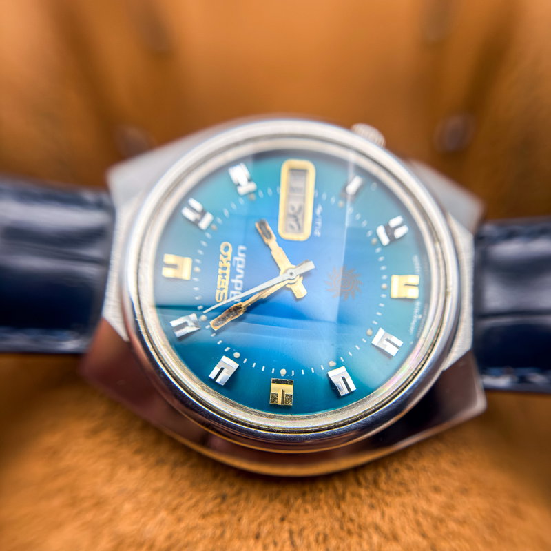 Seiko Seiko - Advan "Gradient Blue Sunburst" 遥音 (Harune) – Distant Sound - No reserve price - 7019-7290 - Men - 1973 vintage watch - image 23