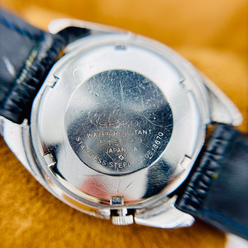 Seiko Seiko - Actus "Blue Sunburst" 蒼影 (Sōei) – Blue Shadow - No Reserve Price - 6106-8670 - Men - 1975 vintage watch - image 12