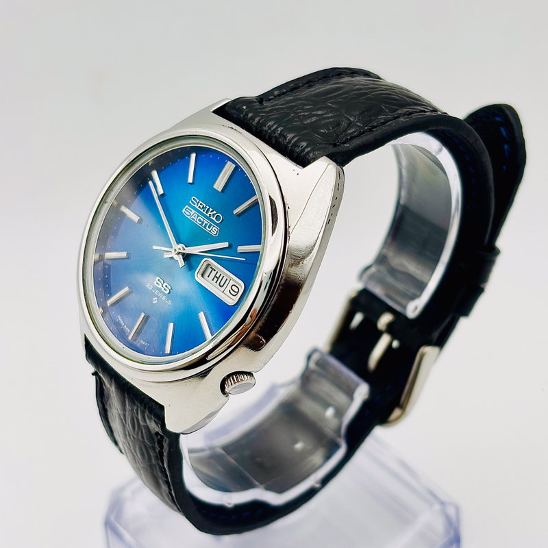 Seiko Seiko - Actus "Blue Sunburst" 蒼影 (Sōei) – Blue Shadow - No Reserve Price - 6106-8670 - Men - 1975 vintage watch - image 23