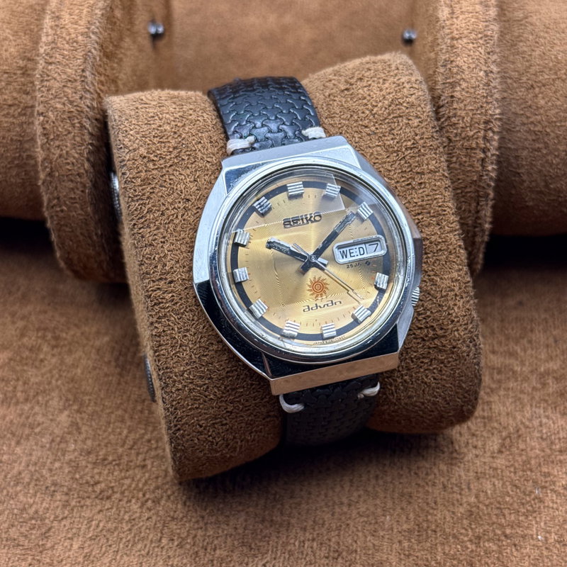 Seiko Seiko - Advan "Radiant Golden Sunburst" 賢耀 (Ken’yō) – Wise Radiance - No reserve price - 6106-7570 - Men - 1972 vintage watch - image 11