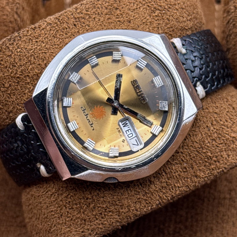 Seiko Seiko - Advan "Radiant Golden Sunburst" 賢耀 (Ken’yō) – Wise Radiance - No reserve price - 6106-7570 - Men - 1972 vintage watch - image 13