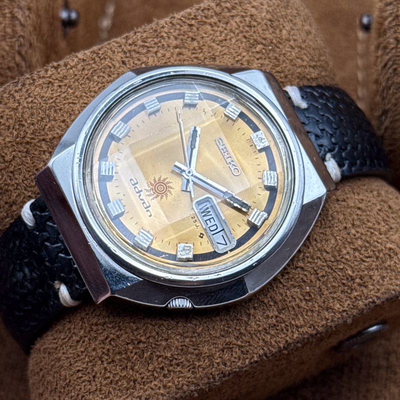 Seiko Seiko - Advan "Radiant Golden Sunburst" 賢耀 (Ken’yō) – Wise Radiance - No reserve price - 6106-7570 - Men - 1972 vintage watch - image 14