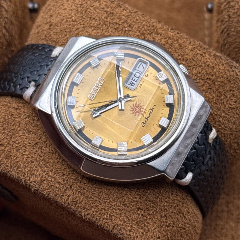 Seiko Seiko - Advan "Radiant Golden Sunburst" 賢耀 (Ken’yō) – Wise Radiance - No reserve price - 6106-7570 - Men - 1972 vintage watch - image 16