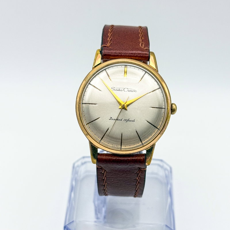 Seiko Seiko - Crown 月映 – Tsukie – Moon Reflection - No reserve price - J14066 - Men - 1960 vintage watch - image 1
