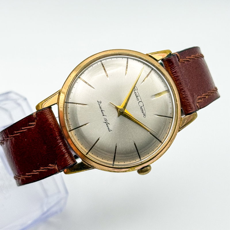 Seiko Seiko - Crown 月映 – Tsukie – Moon Reflection - No reserve price - J14066 - Men - 1960 vintage watch - image 9