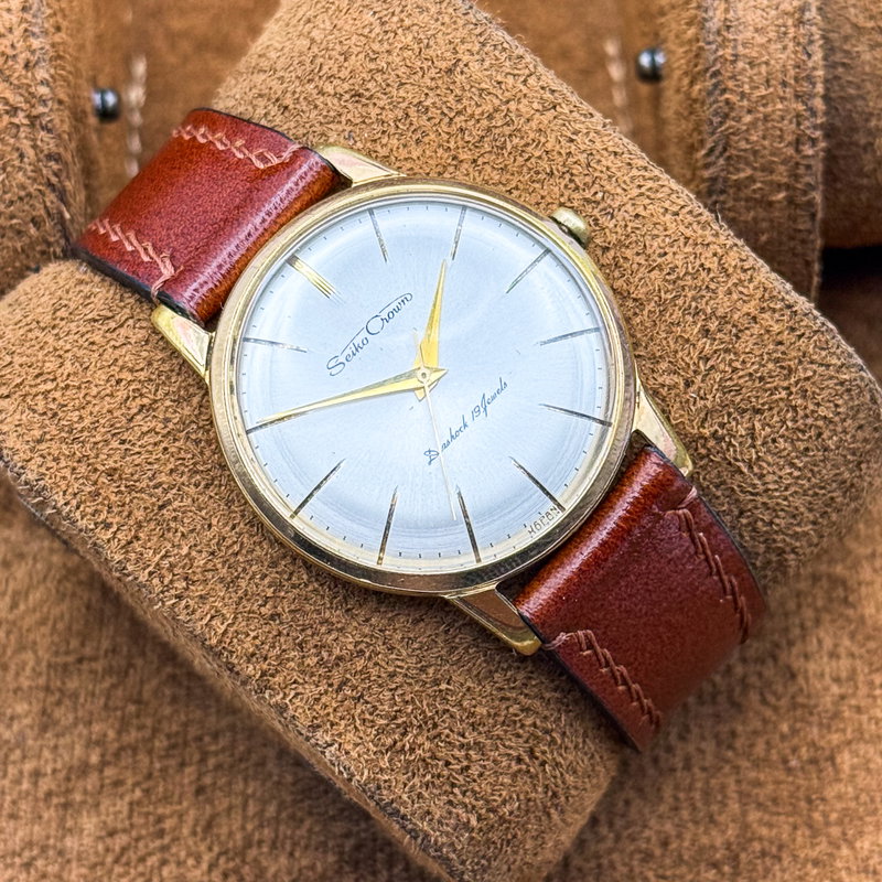 Seiko Seiko - Crown 月映 – Tsukie – Moon Reflection - No reserve price - J14066 - Men - 1960 vintage watch - image 14