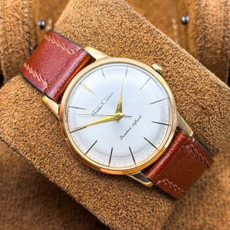 Seiko Seiko - Crown 月映 – Tsukie – Moon Reflection - No reserve price - J14066 - Men - 1960 vintage watch - image 15