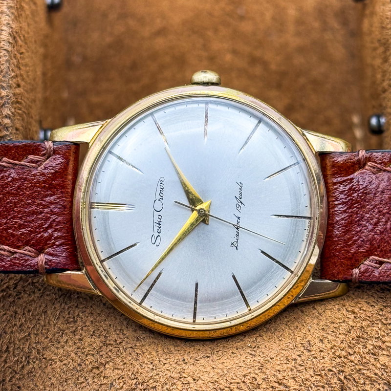 Seiko Seiko - Crown 月映 – Tsukie – Moon Reflection - No reserve price - J14066 - Men - 1960 vintage watch - image 21