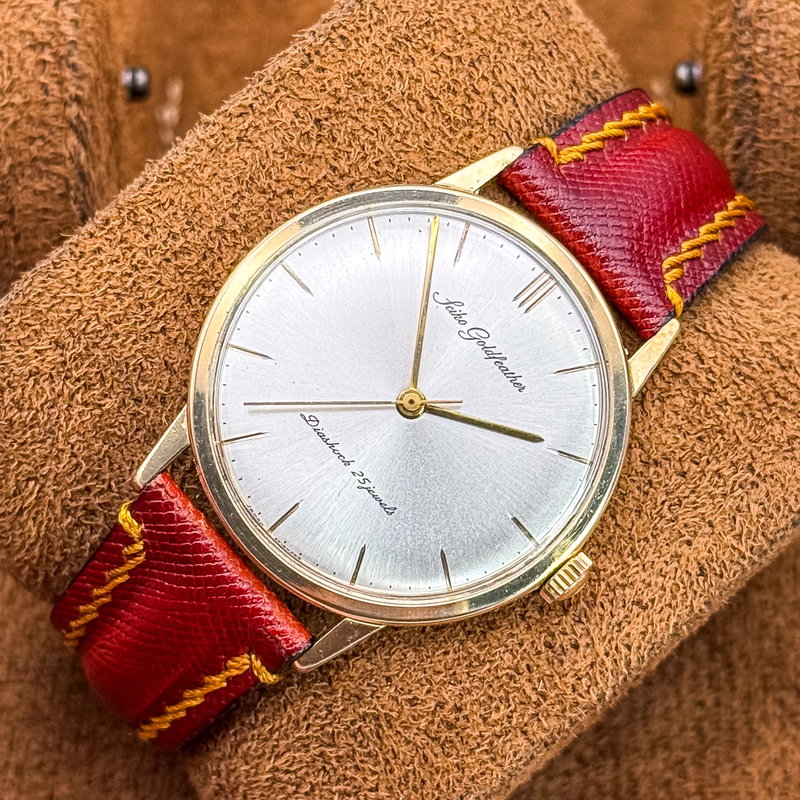 Seiko Seiko - Goldfeather [14K GOLD-FILLED] 栄律 – Eiritsu – Rhythm of Glory - No reserve price - J14060 - Men - 1961 vintage watch - image 18