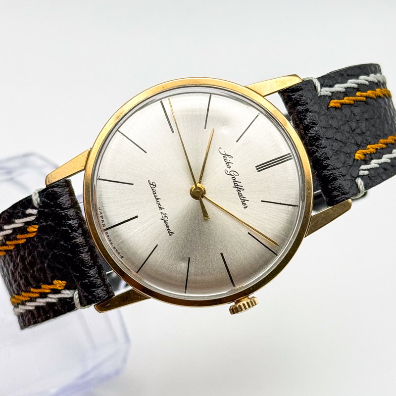 Seiko Seiko - Goldfeather [14K GOLD-FILLED]  志光 (Shikō) – Light of Ambition - No reserve price - J15008 - Men - 1960 vintage watch - image 9