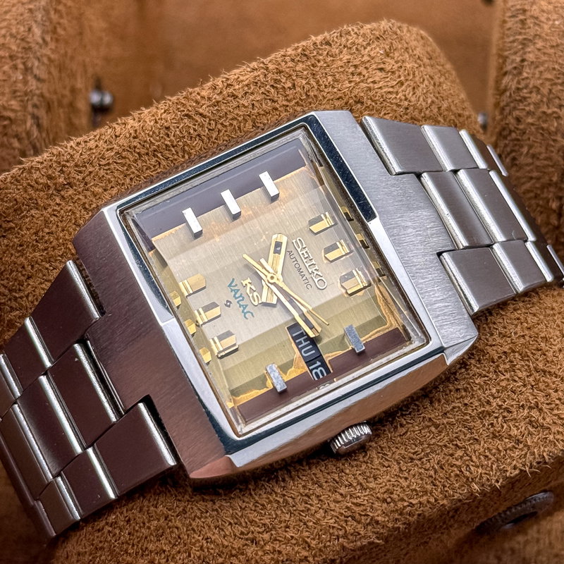 Seiko Seiko - King Seiko Vanac "Gradient Golden Sunburst" 燦王 (San’ō) – Radiant King - 5626-5050 - Men - 1972 vintage watch - image 16