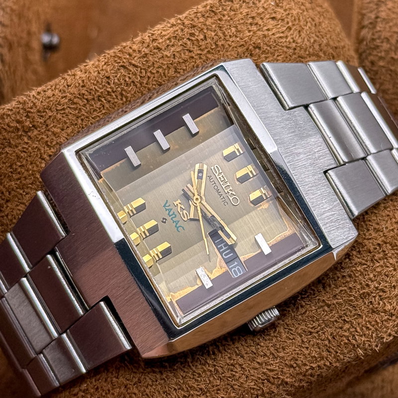 Seiko Seiko - King Seiko Vanac "Gradient Golden Sunburst" 燦王 (San’ō) – Radiant King - 5626-5050 - Men - 1972 vintage watch - image 17