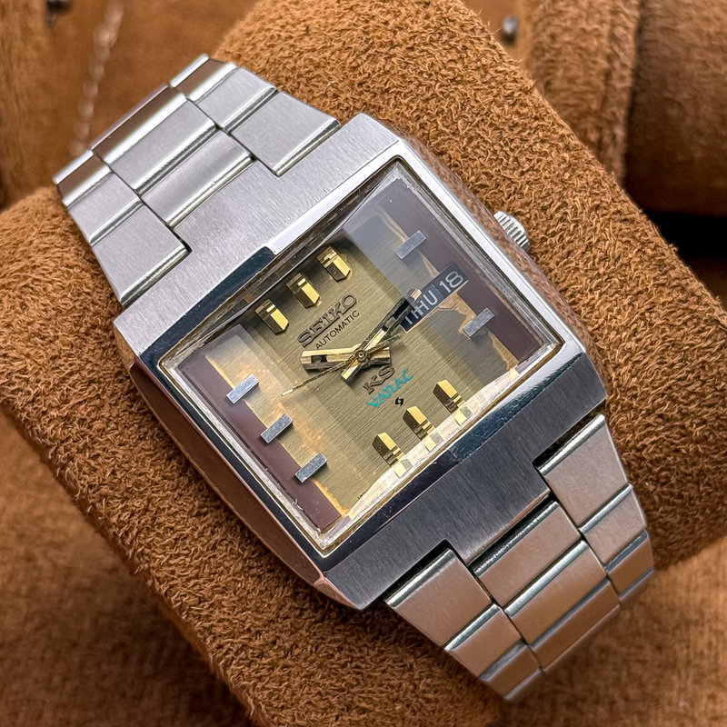 Seiko Seiko - King Seiko Vanac "Gradient Golden Sunburst" 燦王 (San’ō) – Radiant King - 5626-5050 - Men - 1972 vintage watch - image 18