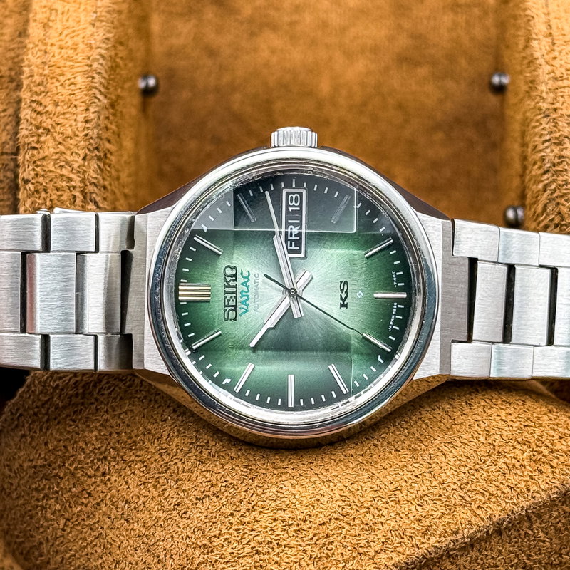 Seiko Seiko - King Seiko Vanac "Gradient Green Sunburst" 王道 (Ōdō) – The King’s Path - 5626-7140 - Men - 1974 vintage watch - image 27