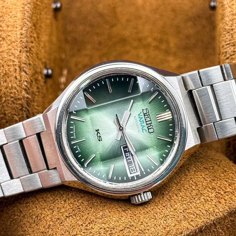 Seiko Seiko - King Seiko Vanac "Gradient Green Sunburst" 王道 (Ōdō) – The King’s Path - 5626-7140 - Men - 1974 vintage watch - image 29