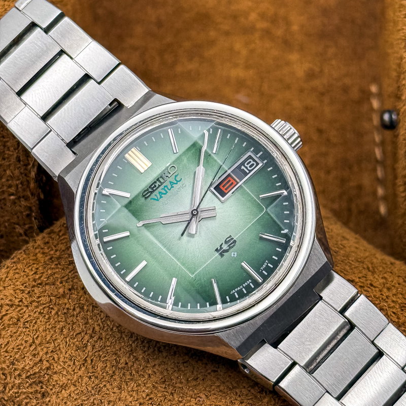 Seiko Seiko - King Seiko Vanac "Gradient Green Sunburst" 王道 (Ōdō) – The King’s Path - 5626-7140 - Men - 1974 vintage watch - image 33