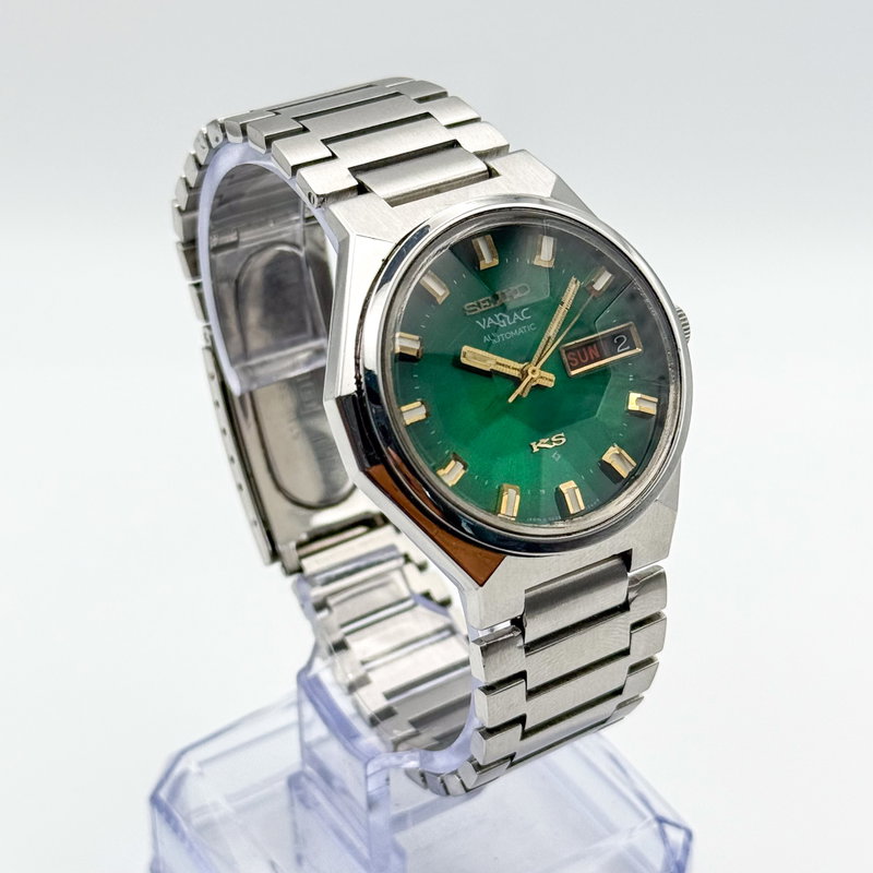 Seiko Seiko - King Seiko Vanac "Emerald Green Sunburst" 皇光 (Kōkō) – Imperial Light - 5626-7180 - Men - 1973 vintage watch - image 4