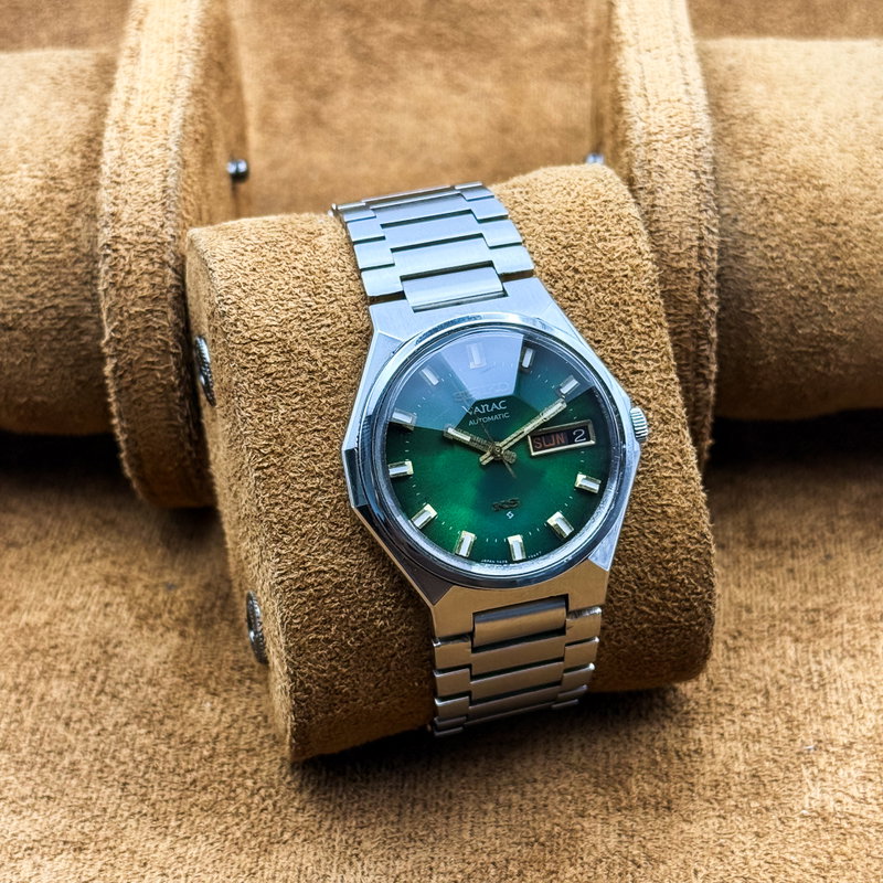Seiko Seiko - King Seiko Vanac "Emerald Green Sunburst" 皇光 (Kōkō) – Imperial Light - 5626-7180 - Men - 1973 vintage watch - image 17