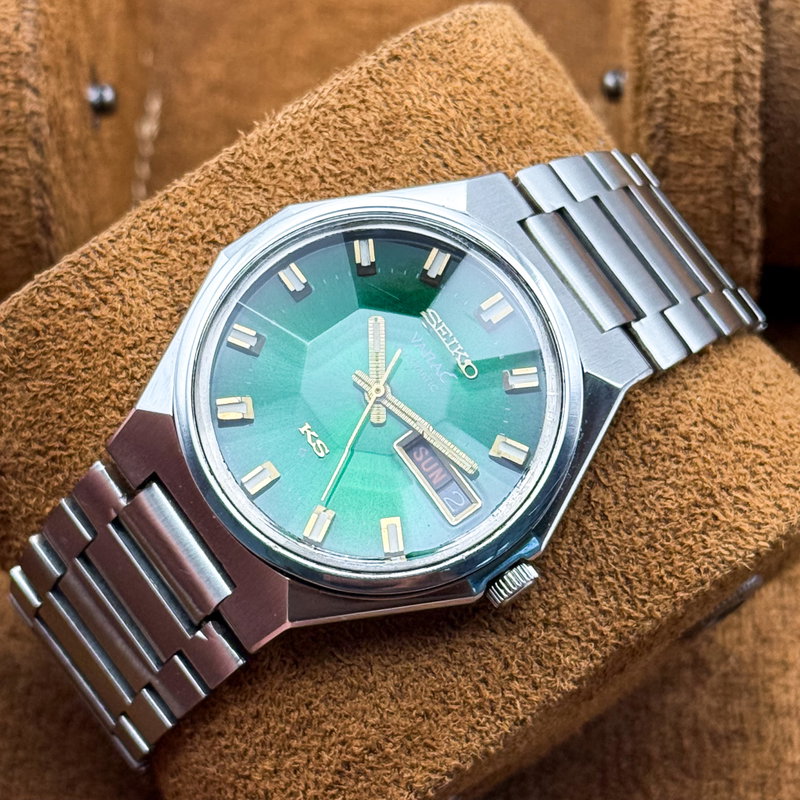 Seiko Seiko - King Seiko Vanac "Emerald Green Sunburst" 皇光 (Kōkō) – Imperial Light - 5626-7180 - Men - 1973 vintage watch - image 20