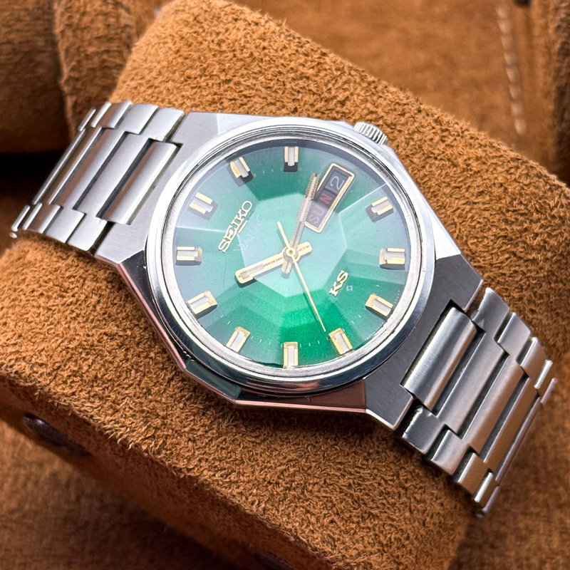Seiko Seiko - King Seiko Vanac "Emerald Green Sunburst" 皇光 (Kōkō) – Imperial Light - 5626-7180 - Men - 1973 vintage watch - image 22