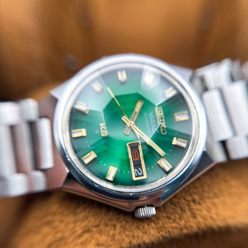 Seiko Seiko - King Seiko Vanac "Emerald Green Sunburst" 皇光 (Kōkō) – Imperial Light - 5626-7180 - Men - 1973 vintage watch - image 32