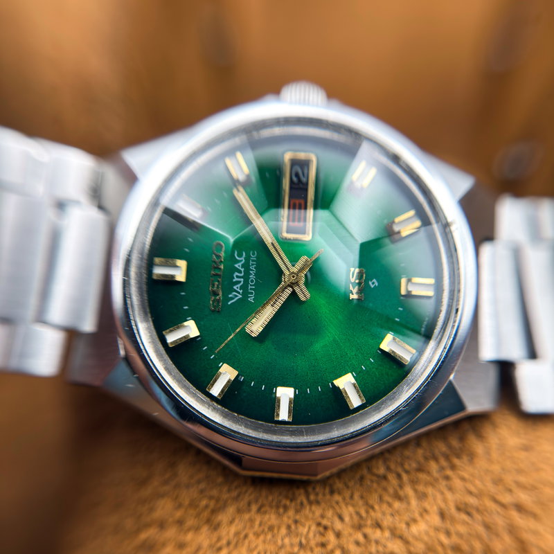 Seiko Seiko - King Seiko Vanac "Emerald Green Sunburst" 皇光 (Kōkō) – Imperial Light - 5626-7180 - Men - 1973 vintage watch - image 34
