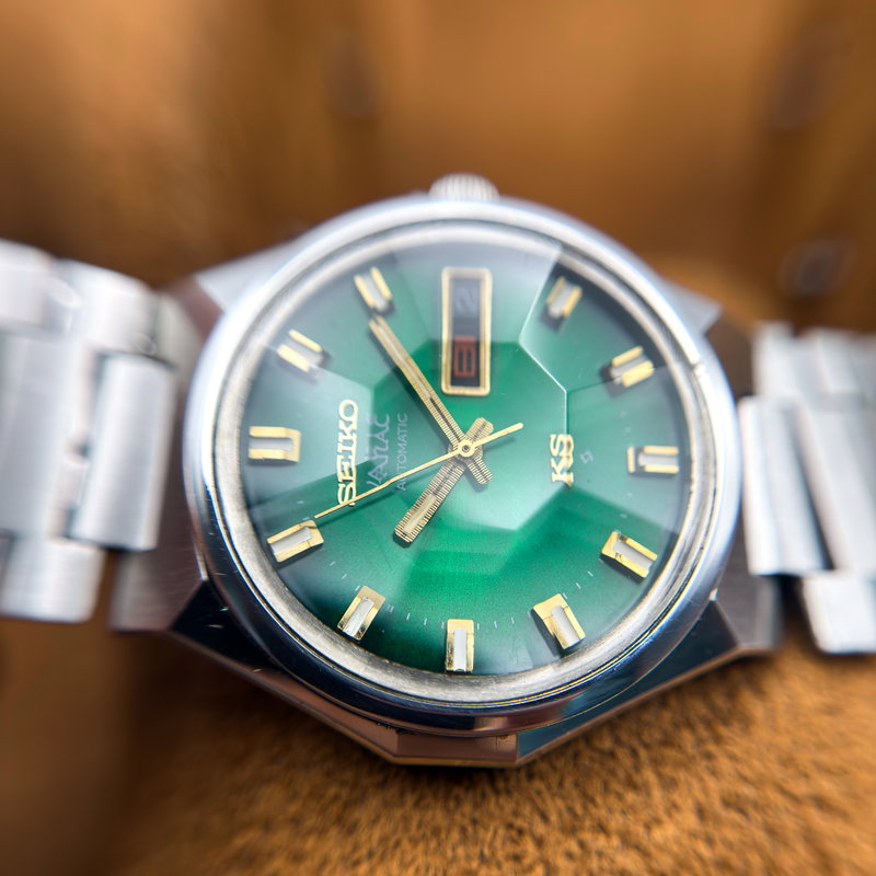 Seiko Seiko - King Seiko Vanac "Emerald Green Sunburst" 皇光 (Kōkō) – Imperial Light - 5626-7180 - Men - 1973 vintage watch - image 35