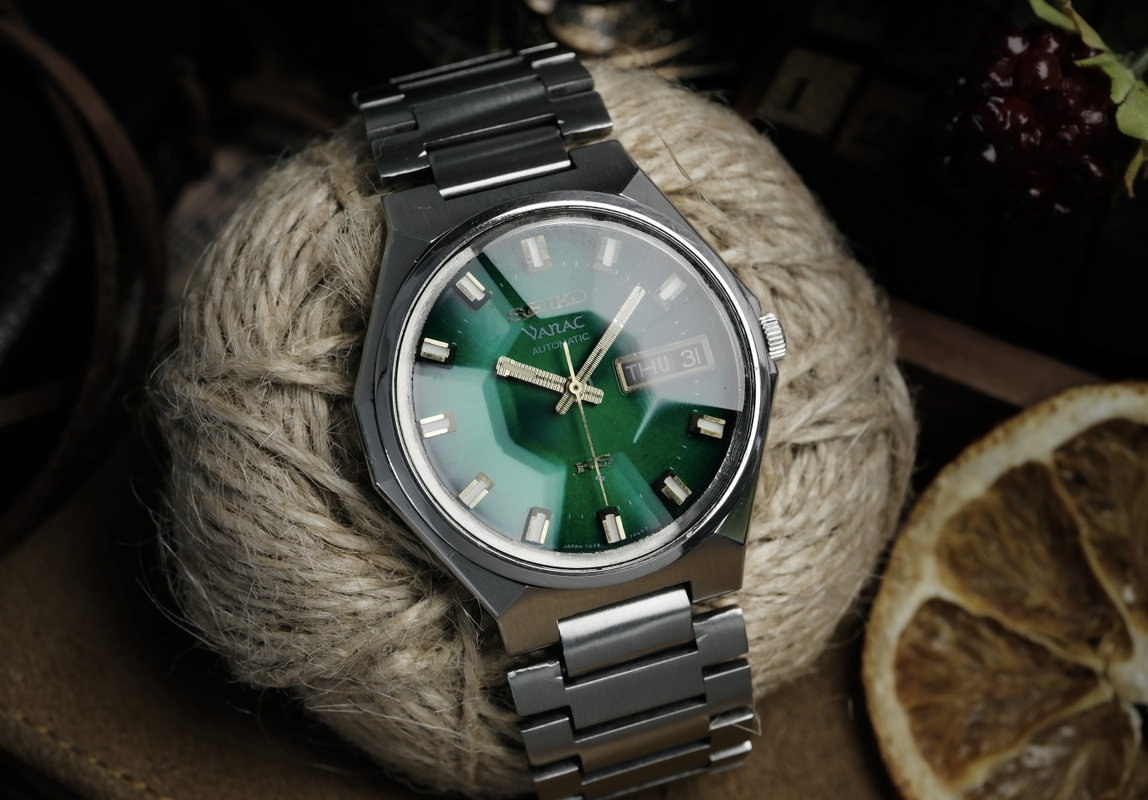 Seiko Seiko - King Seiko Vanac "Emerald Green Sunburst" 皇光 (Kōkō) – Imperial Light - 5626-7180 - Men - 1973 vintage watch - image 1