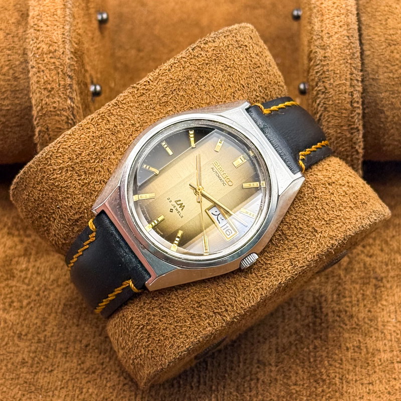Seiko Seiko - LM "Gradient Golden Sunburst" 光波 (Kōha) – Waves of Light - No reserve price - 5606-7310 - Men - 1975 vintage watch - image 16