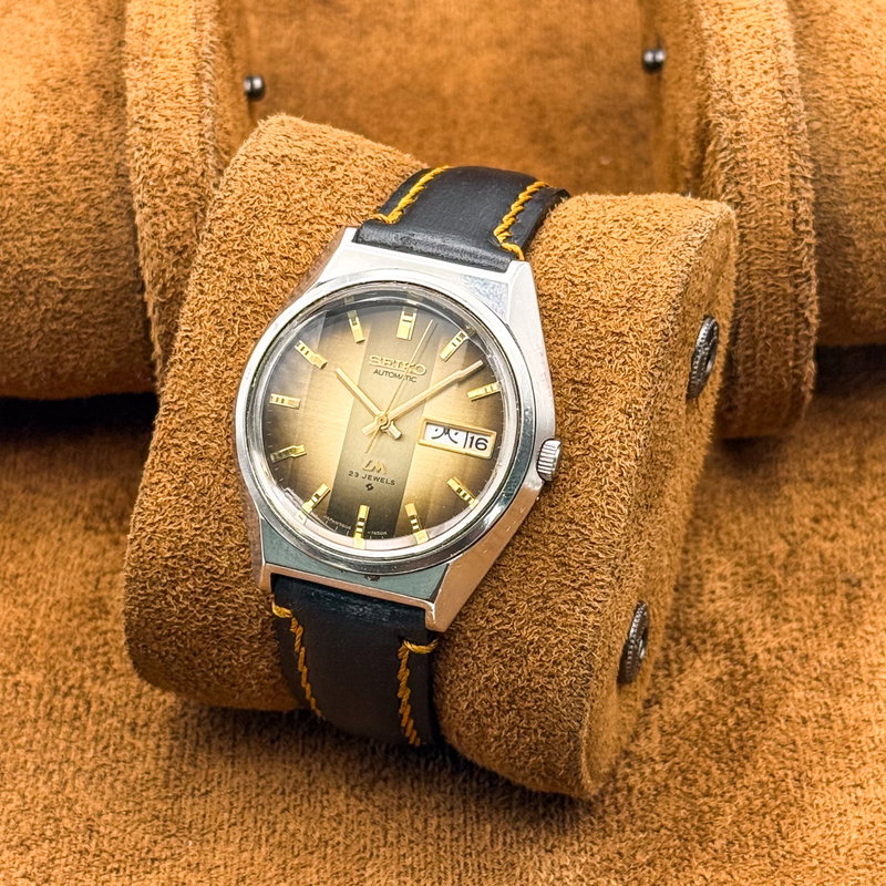 Seiko Seiko - LM "Gradient Golden Sunburst" 光波 (Kōha) – Waves of Light - No reserve price - 5606-7310 - Men - 1975 vintage watch - image 18