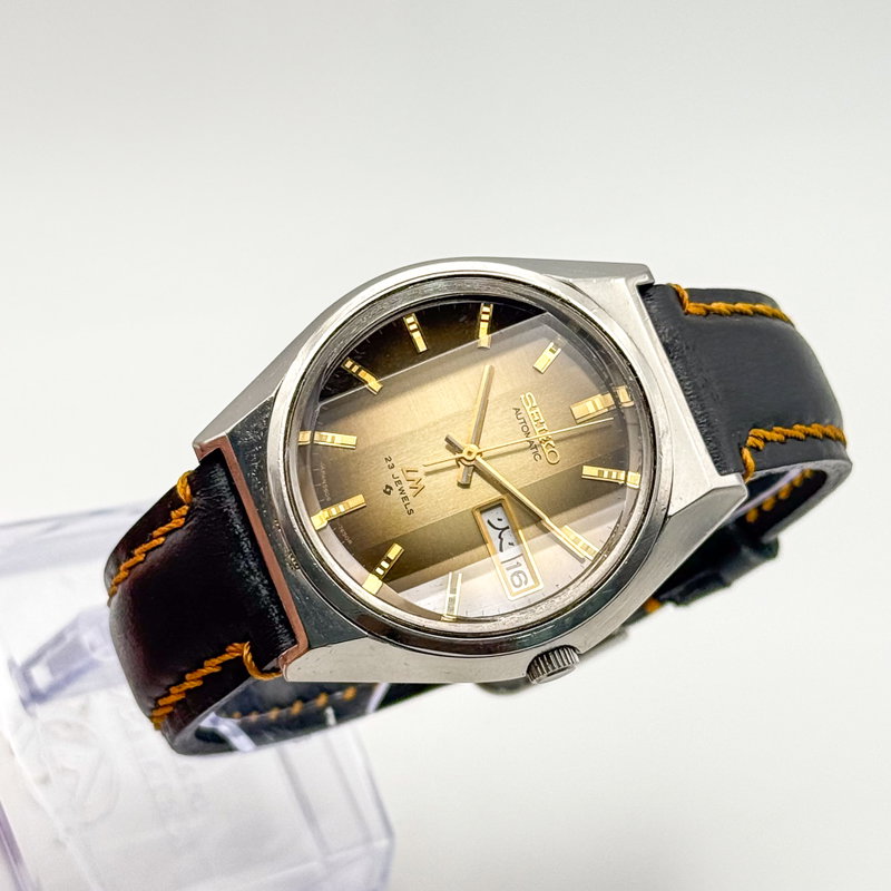 Seiko Seiko - LM "Gradient Golden Sunburst" 光波 (Kōha) – Waves of Light - No reserve price - 5606-7310 - Men - 1975 vintage watch - image 27