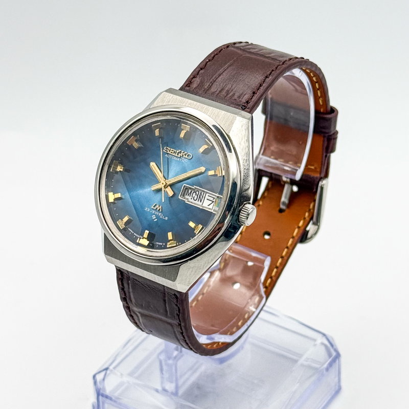 Seiko Seiko - LM "Gradient Blue Sunburst" 光輪 (Kōrin) – Halo of Light - No reserve price - 5606-7320 - Men - 1973 vintage watch - image 2