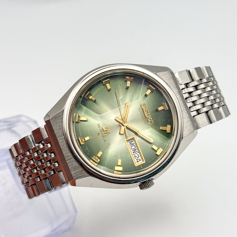 Seiko Seiko - Lord Matic "Gradient Green Sunburst" 翠光 (Sui Kō) – Emerald Light - No reserve price - 5606-7320 - Men - 1973 vintage watch - image 8
