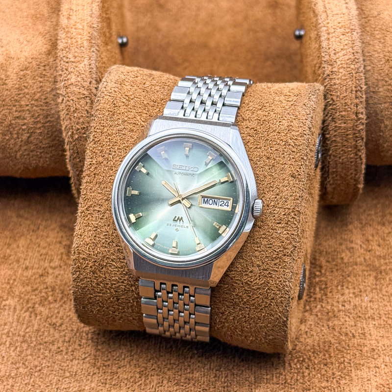 Seiko Seiko - Lord Matic "Gradient Green Sunburst" 翠光 (Sui Kō) – Emerald Light - No reserve price - 5606-7320 - Men - 1973 vintage watch - image 11