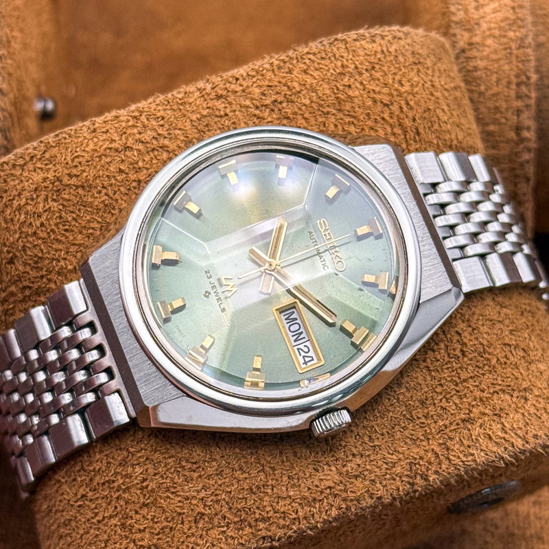 Seiko Seiko - Lord Matic "Gradient Green Sunburst" 翠光 (Sui Kō) – Emerald Light - No reserve price - 5606-7320 - Men - 1973 vintage watch - image 13