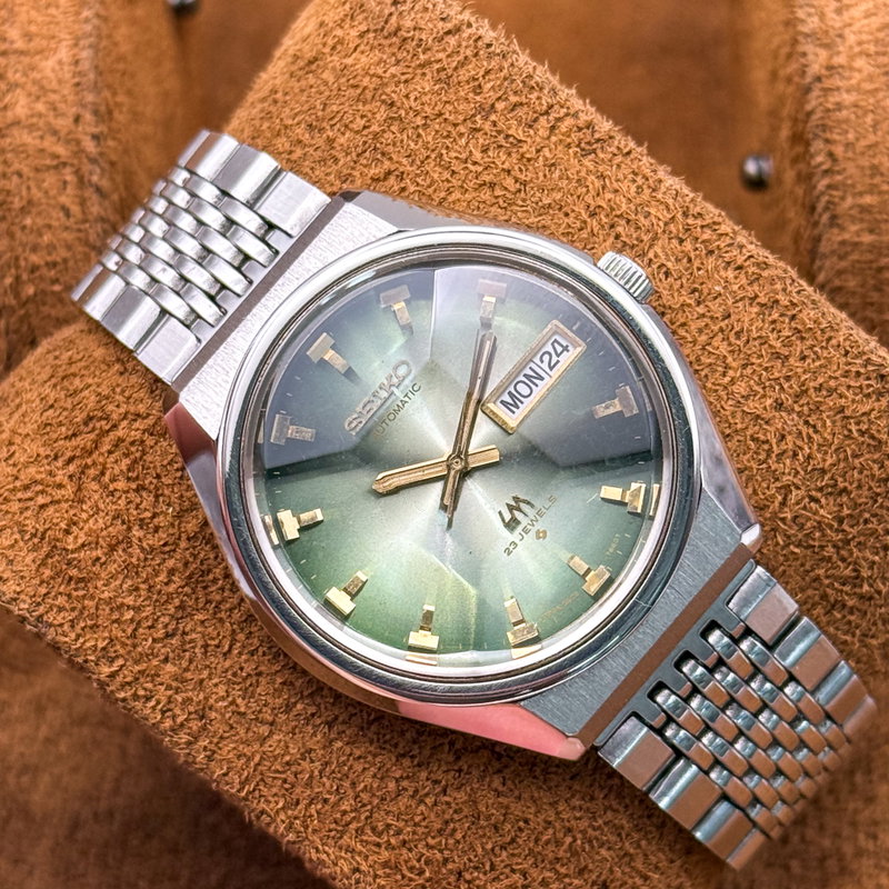 Seiko Seiko - Lord Matic "Gradient Green Sunburst" 翠光 (Sui Kō) – Emerald Light - No reserve price - 5606-7320 - Men - 1973 vintage watch - image 15